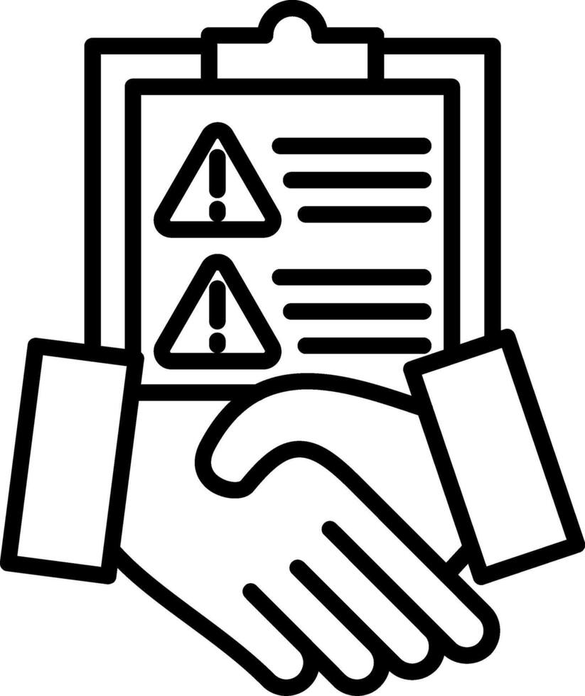 Tolerance Line Icon vector