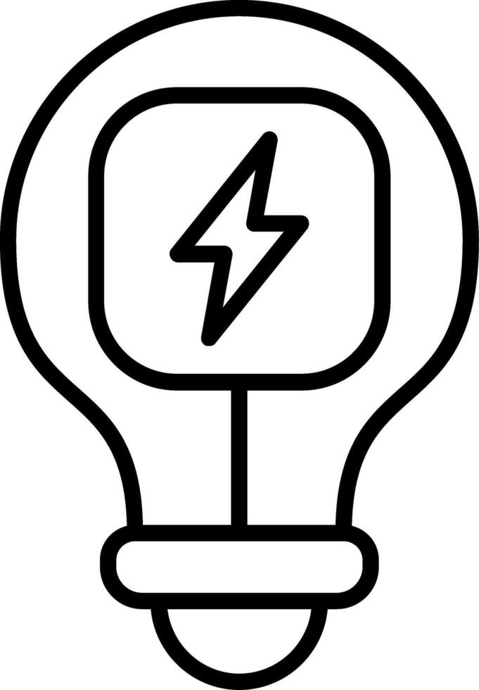 Bulb Line Icon vector