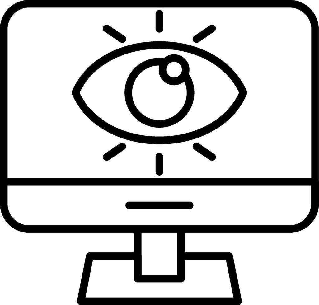 Data Visualization Line Icon vector