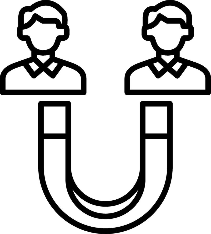 Lead Generation Line Icon vector