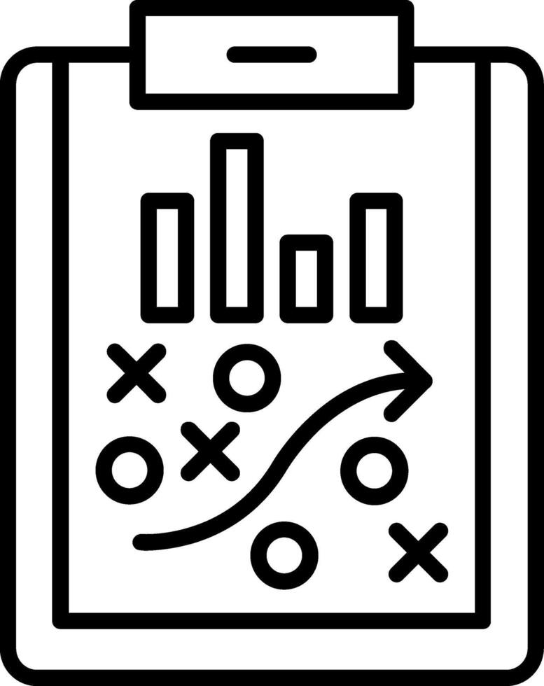 Strategy Line Icon vector