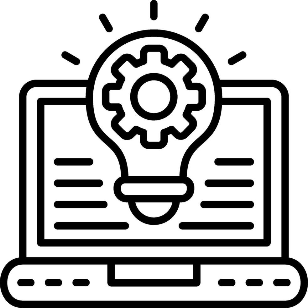 Development Line Icon vector