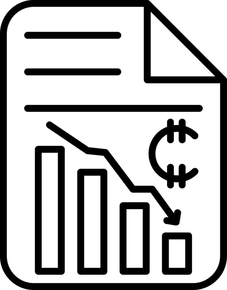 Euro Line Icon vector