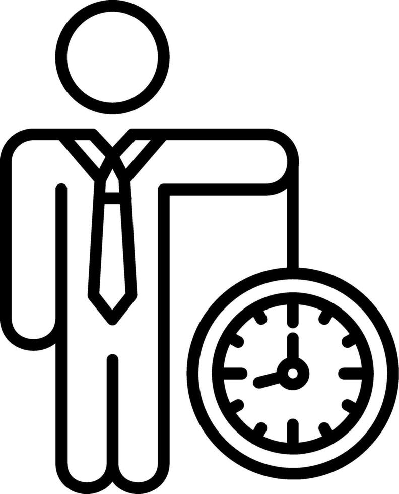 Businessman Line Icon vector