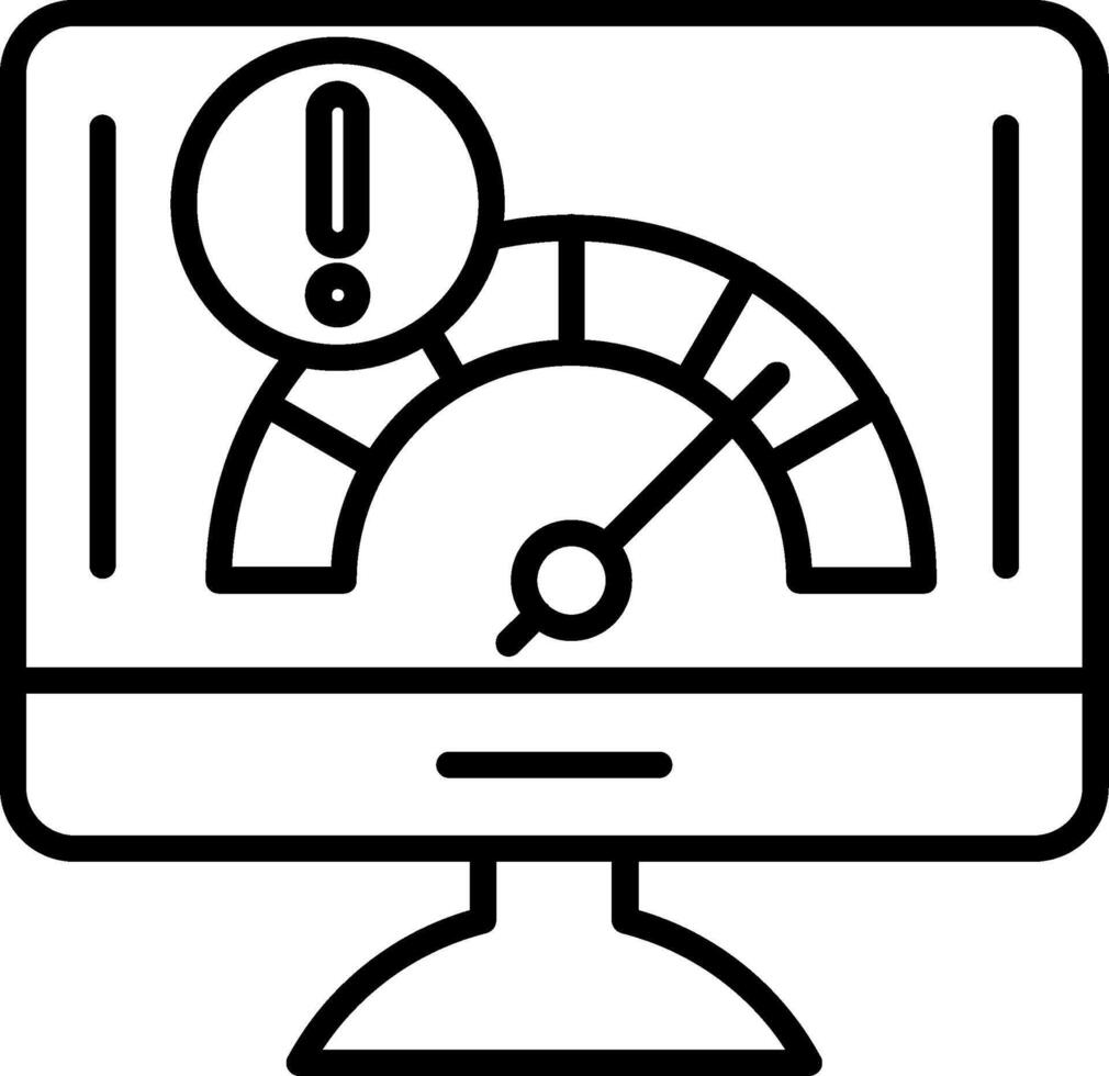 Tolerance Line Icon vector