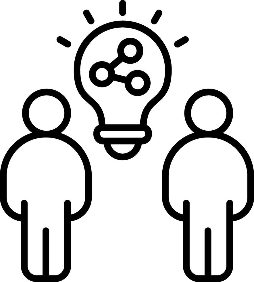 Share Line Icon vector