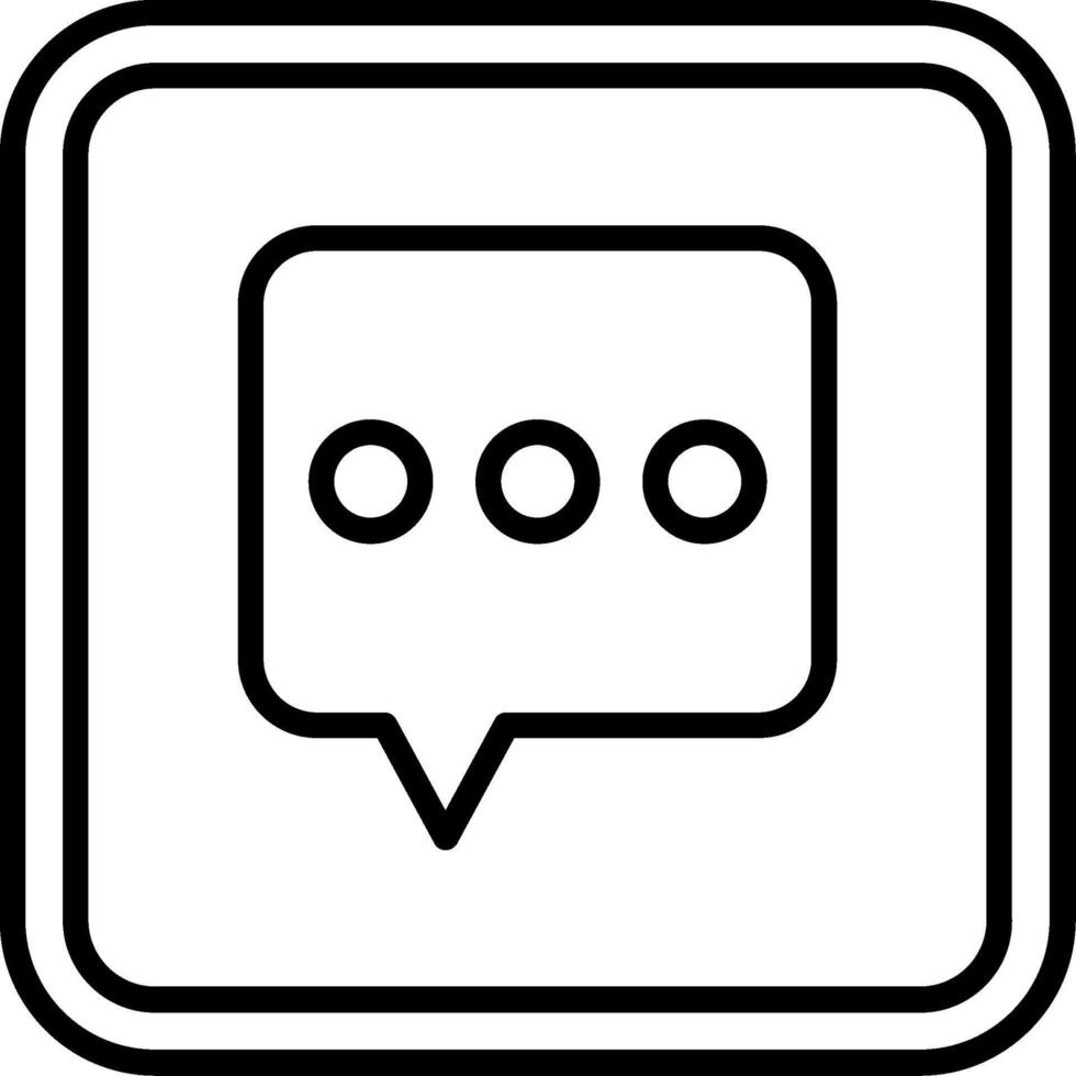 Chat Line Icon vector