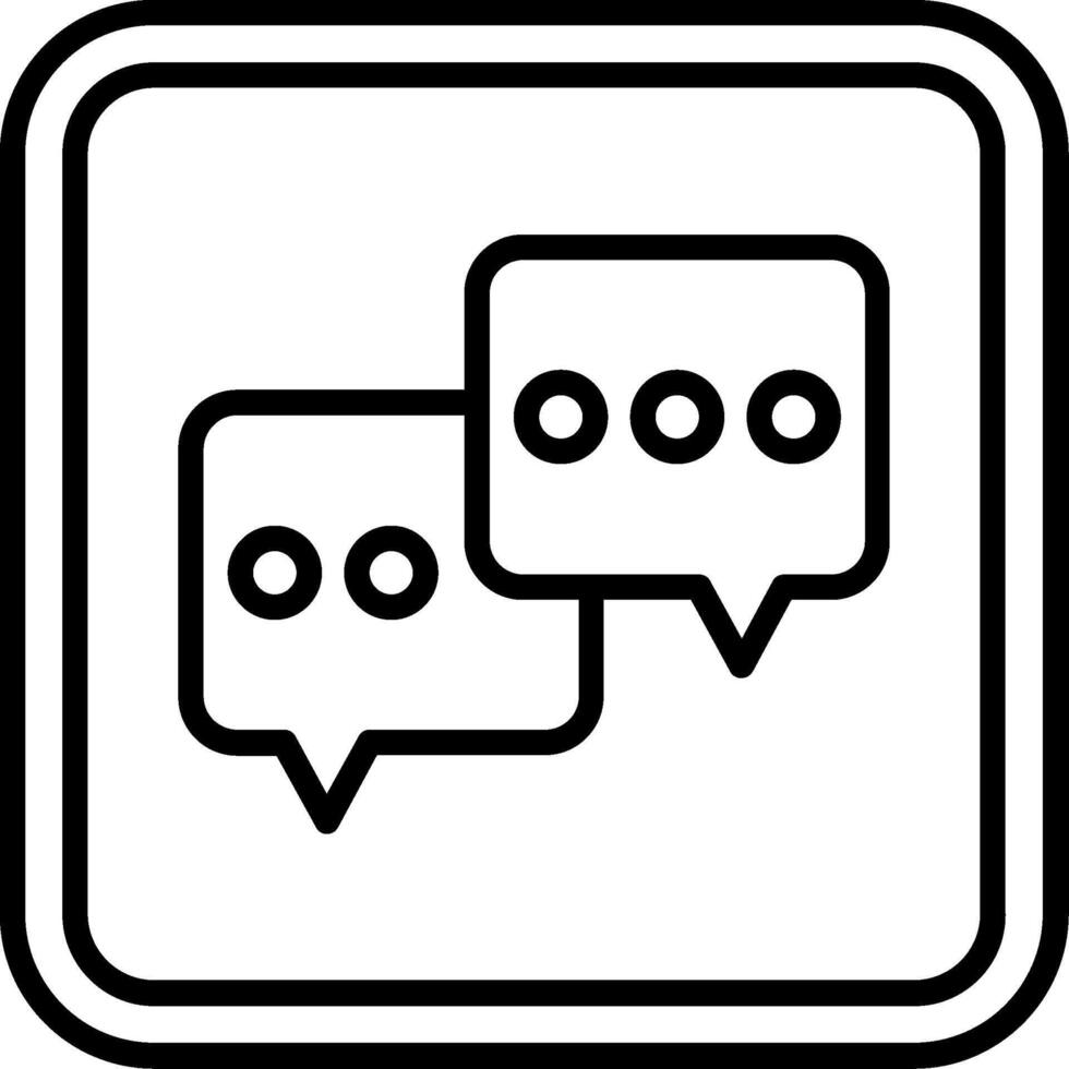 Chat Line Icon vector