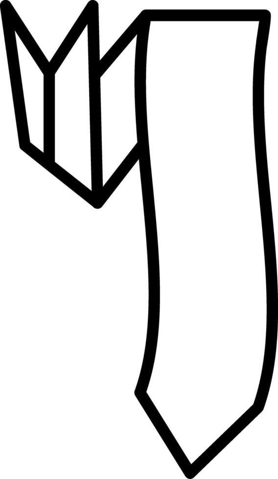 Down Arrow Line Icon vector