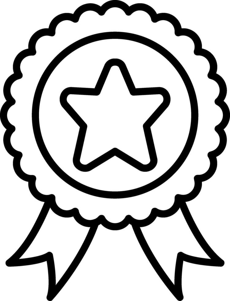 Medal Line Icon vector