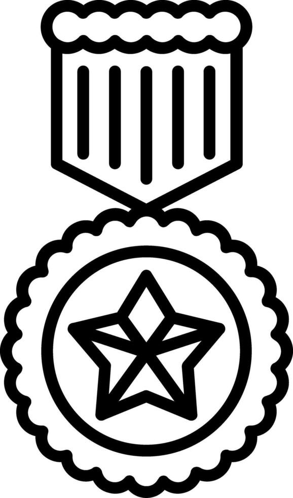 Medal Line Icon vector