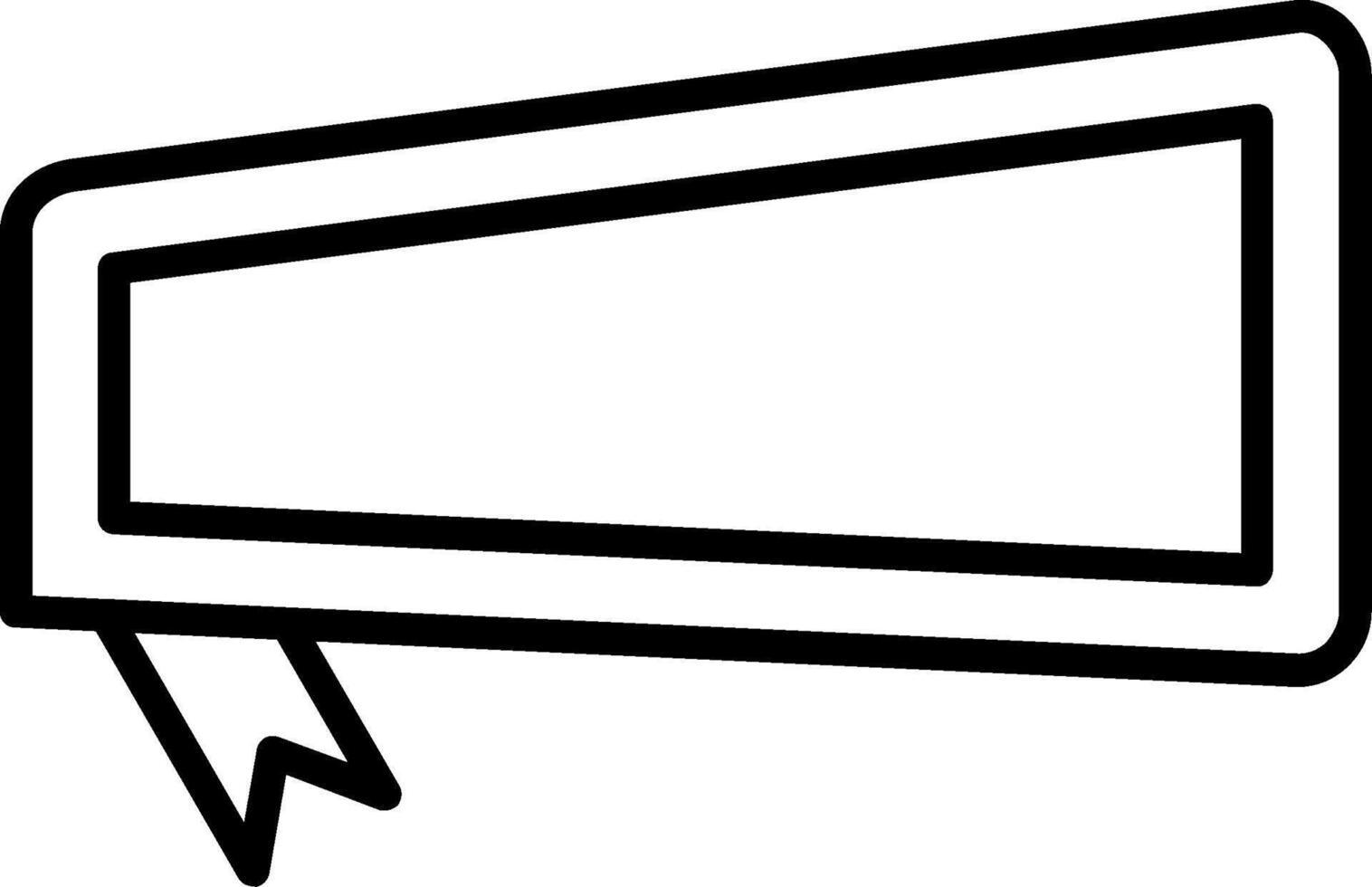 Banner Line Icon vector