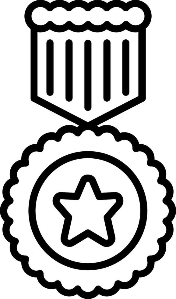 Medal Line Icon vector