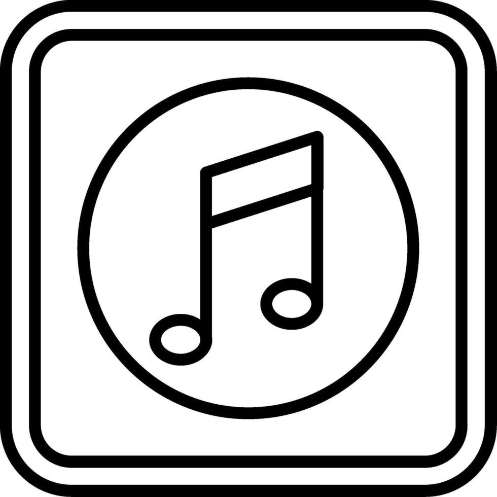 Music Line Icon vector
