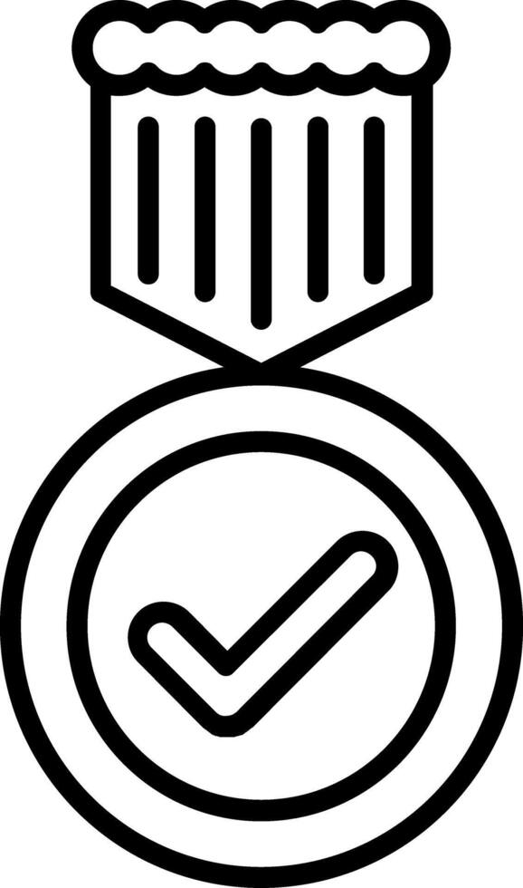 Medal Line Icon vector