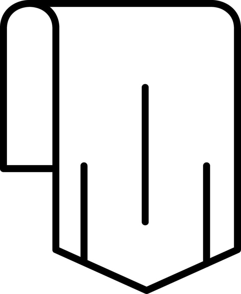 Down Arrow Line Icon vector