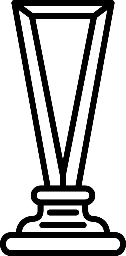 Trophy Cup Line Icon vector