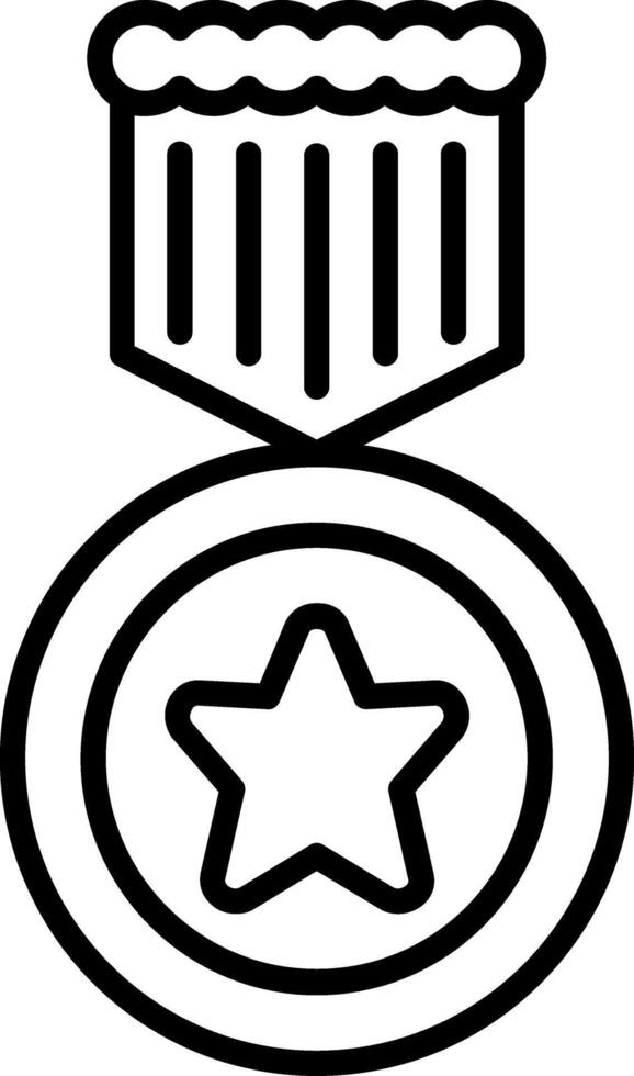 Medal Line Icon vector