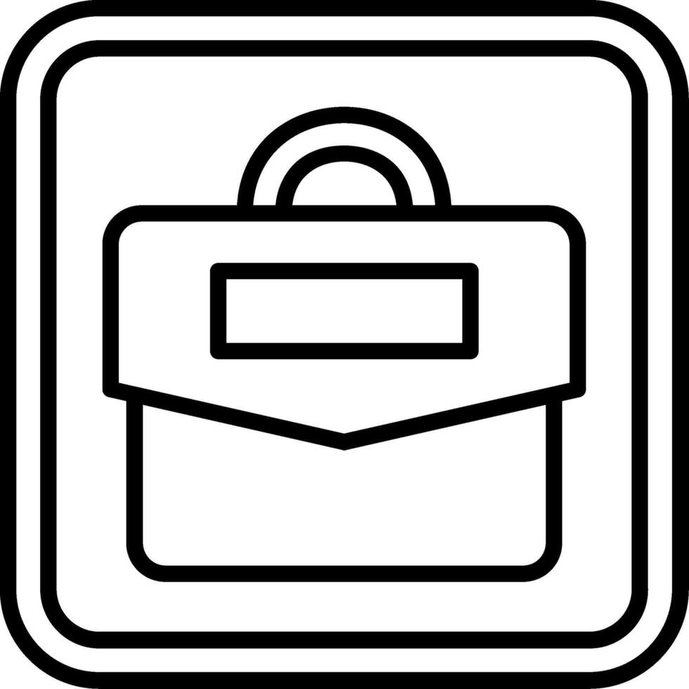 Suitcase Line Icon vector