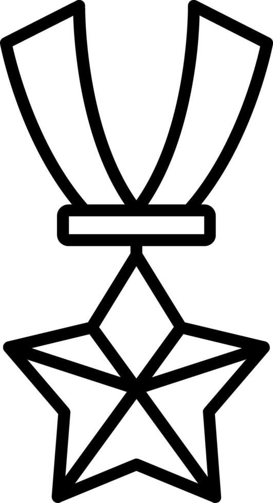 Medal Line Icon vector