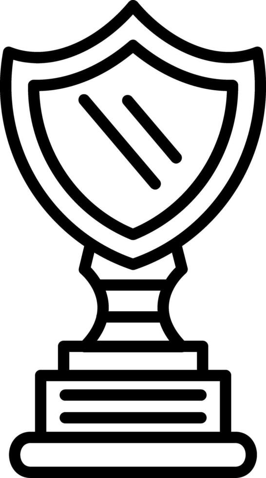 Trophy Cup Line Icon vector