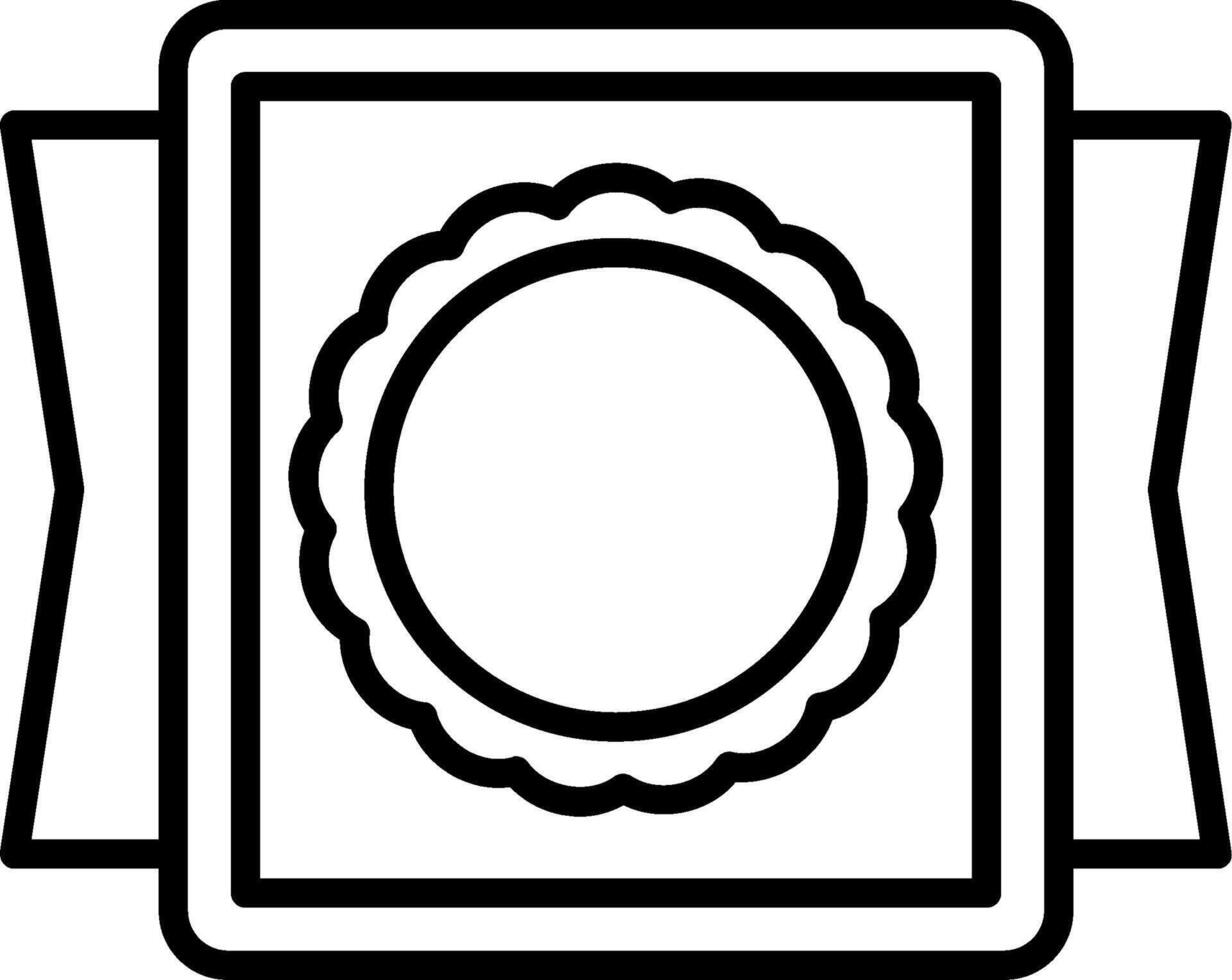 Banner Line Icon vector