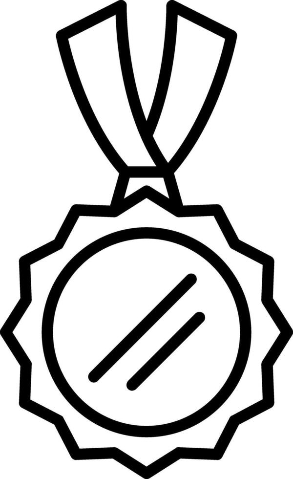 Medal Line Icon vector