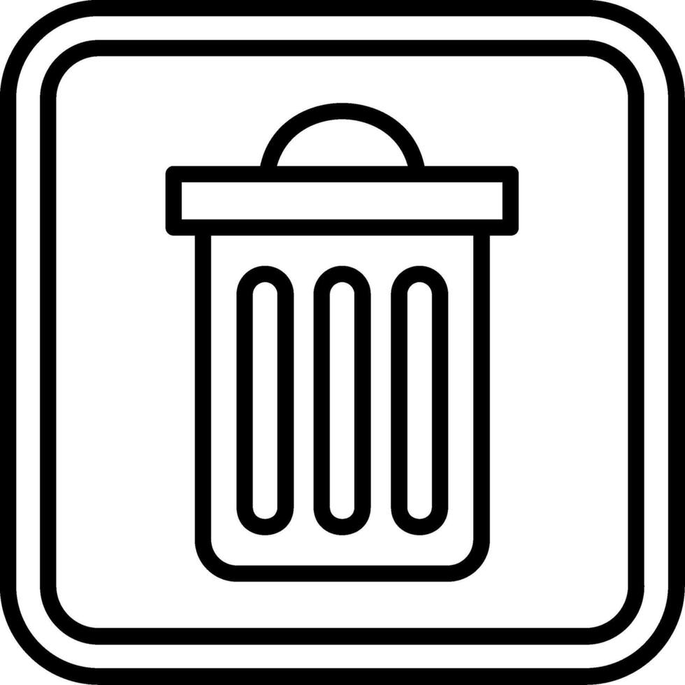 Trash Line Icon vector