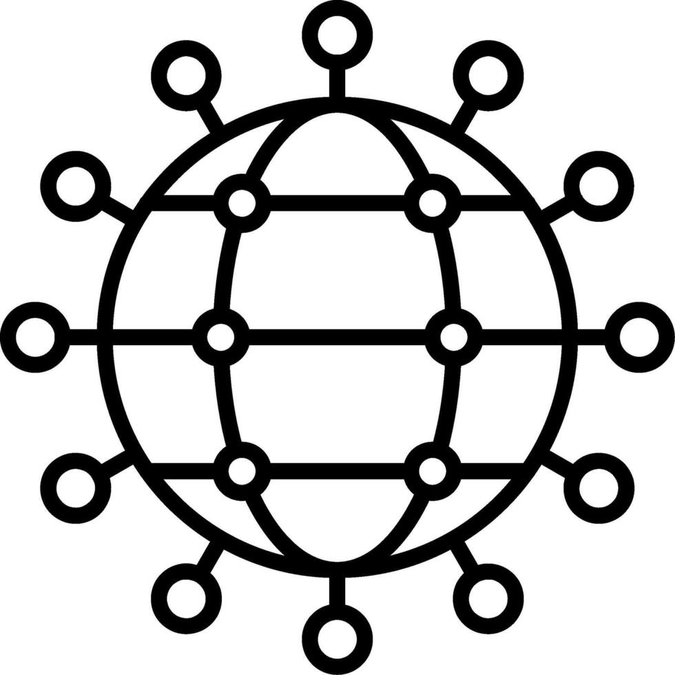 Transactional Data Line Icon vector