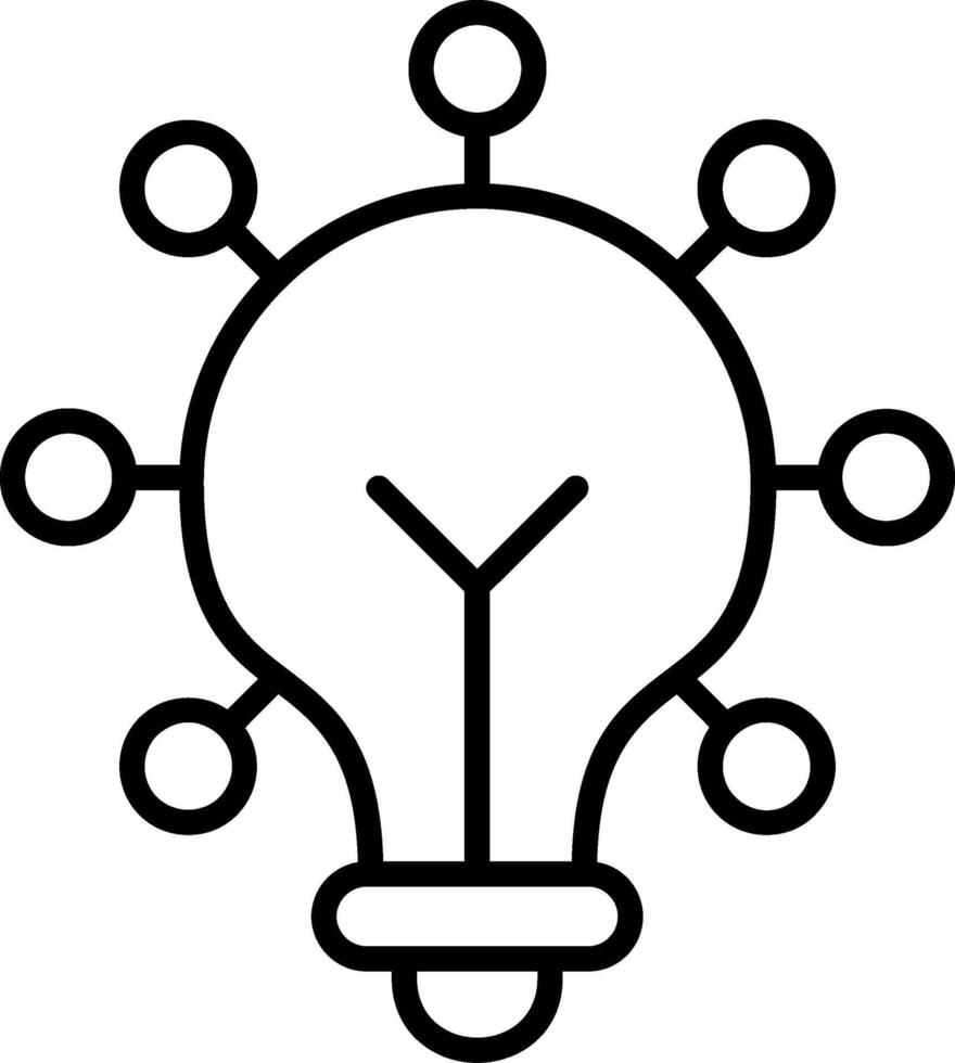 Creativity Line Icon vector
