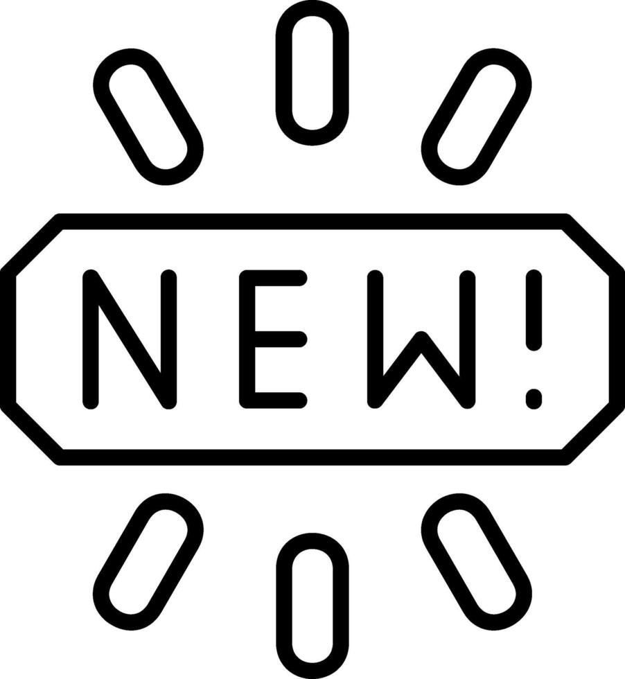 New Line Icon vector
