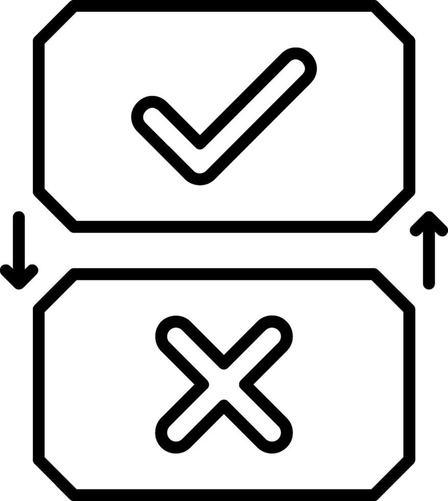 Buttons Line Icon vector