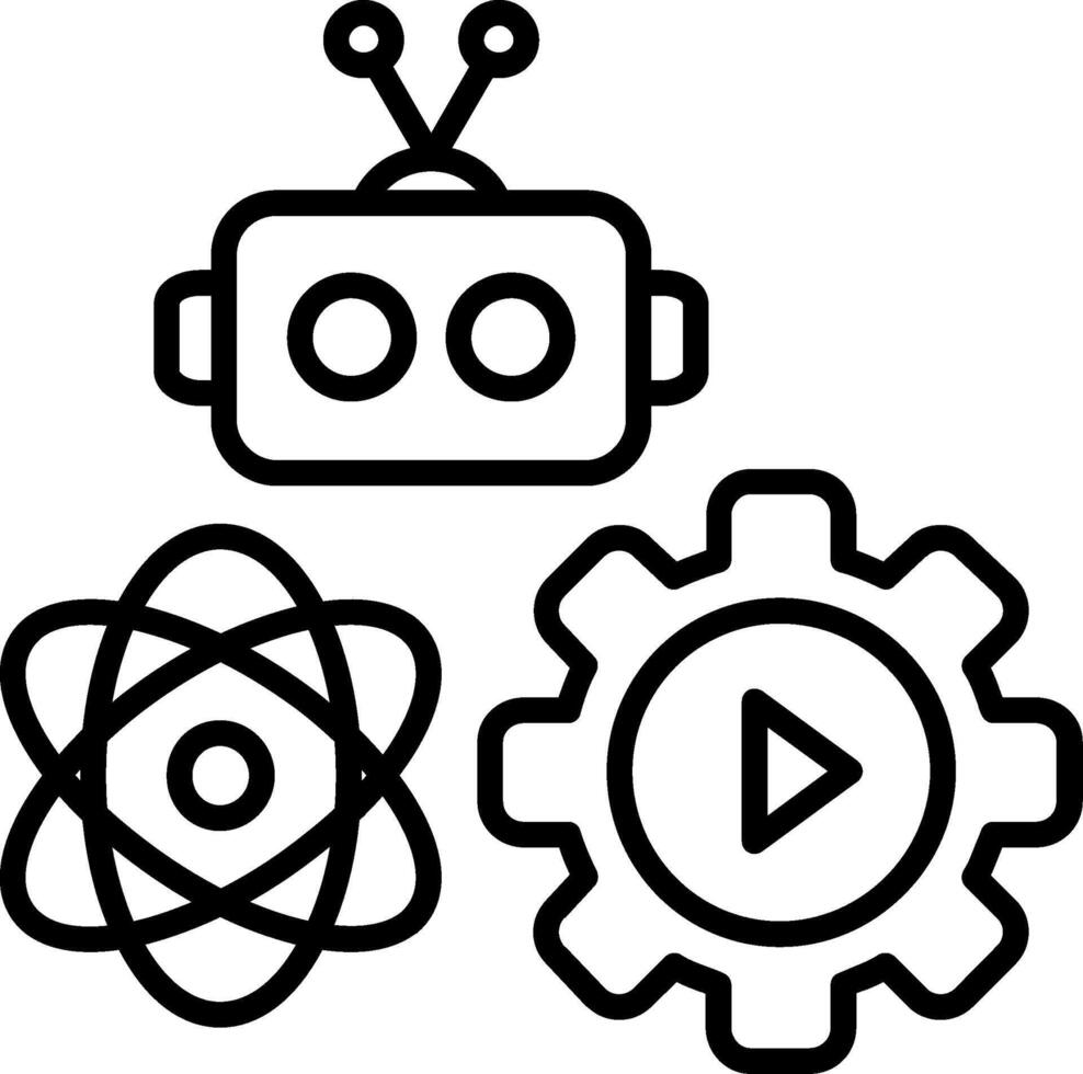 Automation Line Icon vector