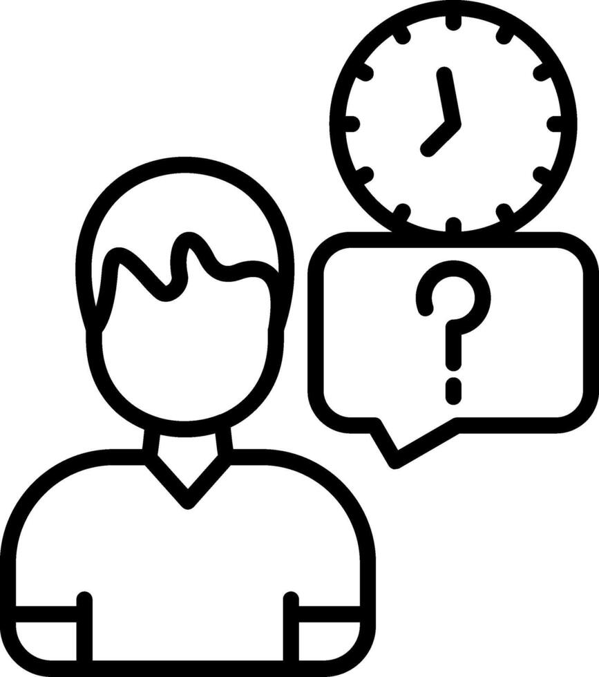 When Line Icon vector