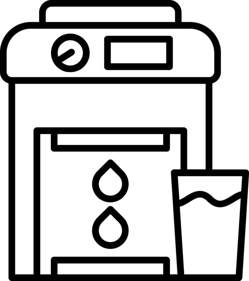 Dispenser Line Icon vector