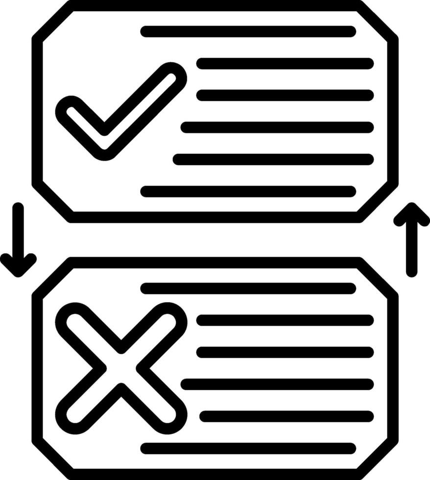 List Line Icon vector