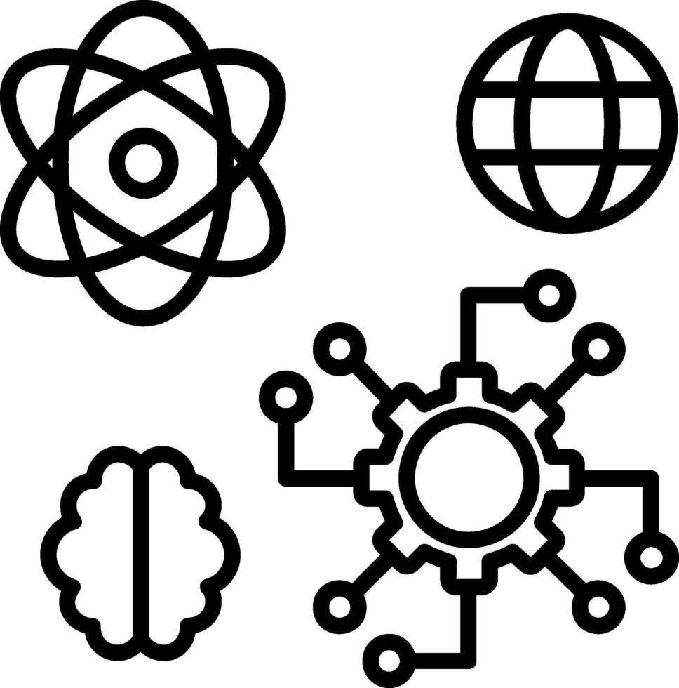 Automated Line Icon vector