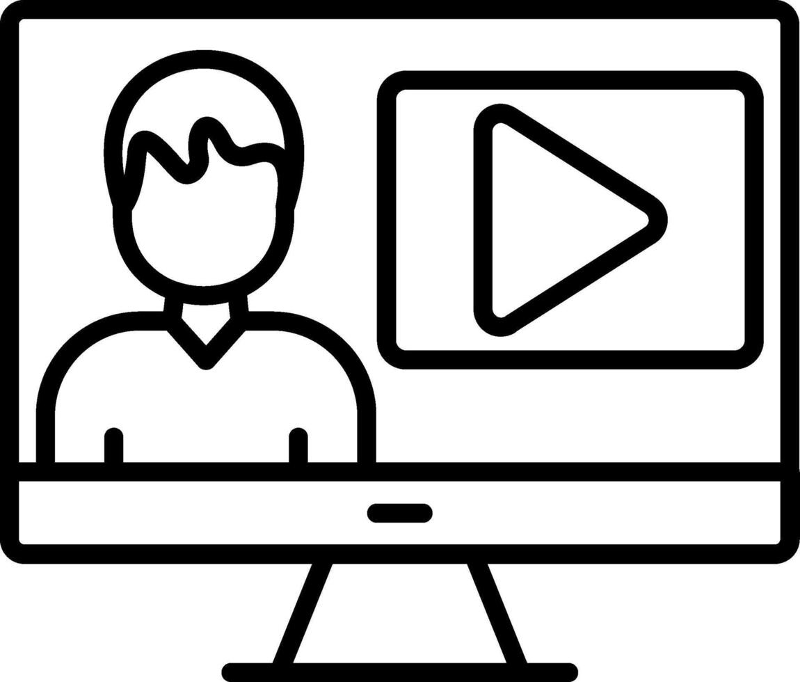Demo Line Icon vector
