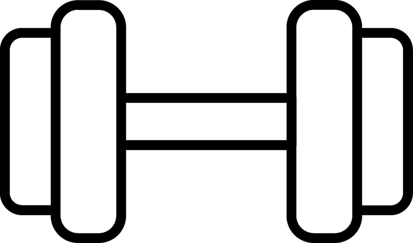 Dumbbell Line Icon vector