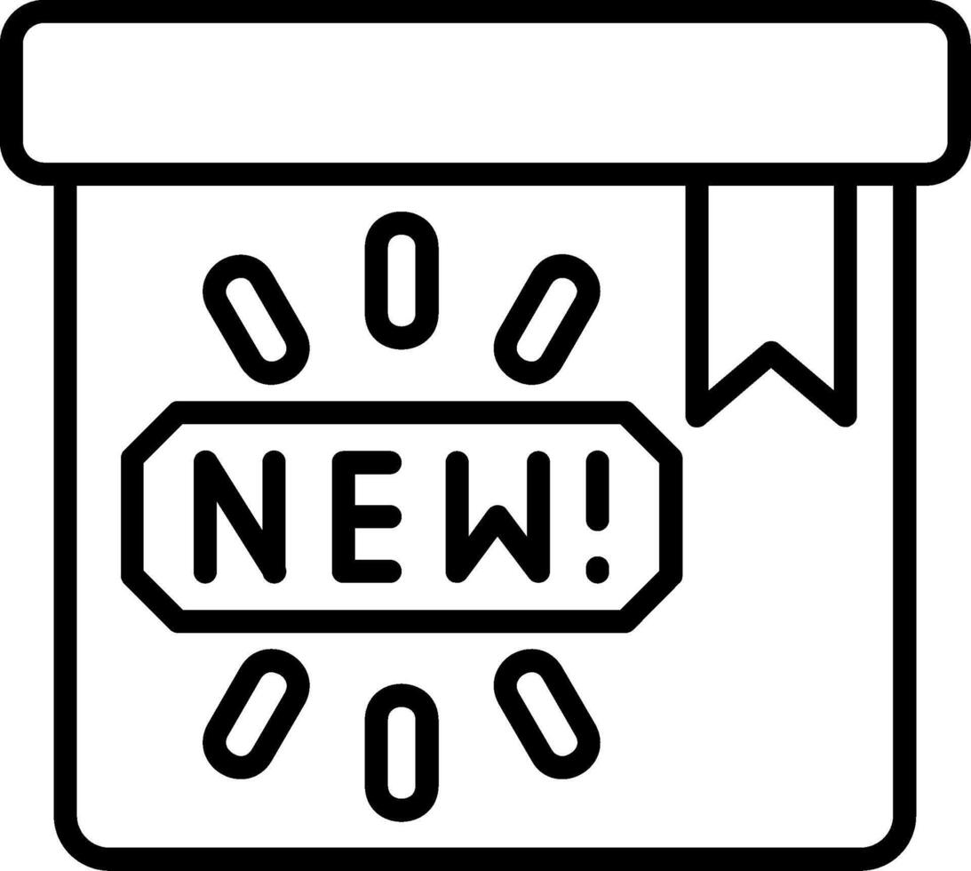 New Line Icon vector