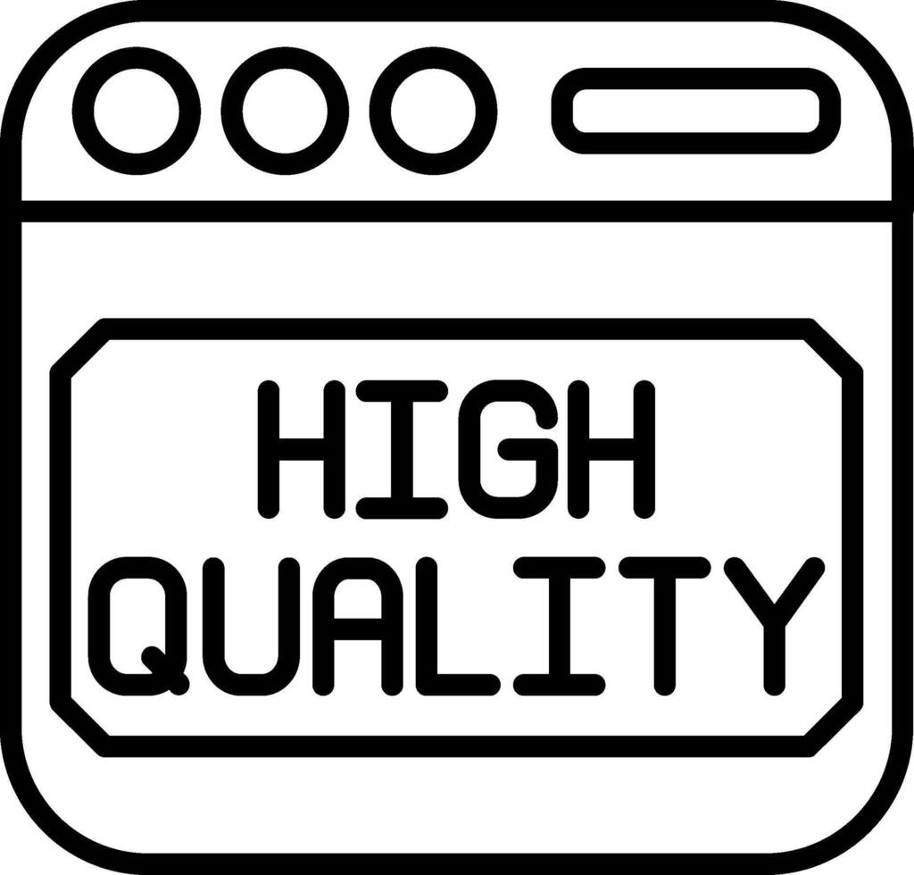 High Quality Line Icon vector