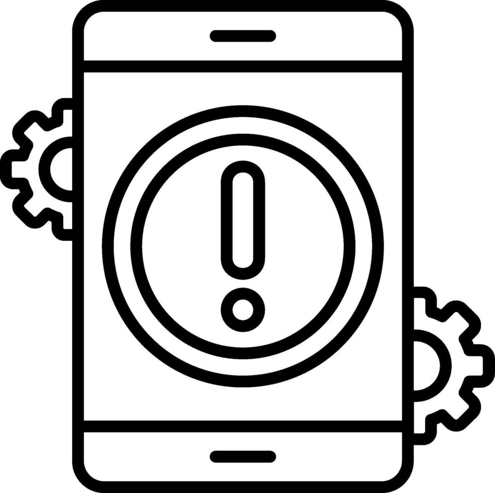 Application Settings Line Icon vector