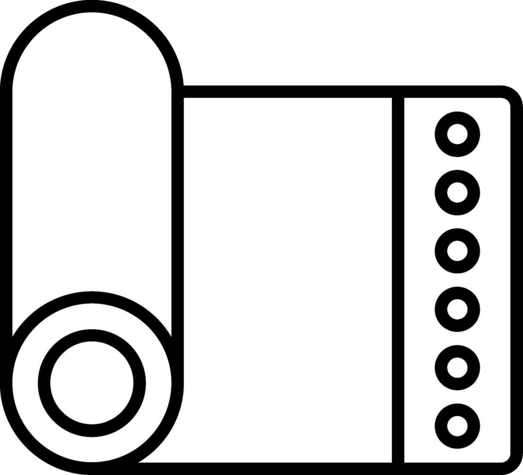 Mat Line Icon vector
