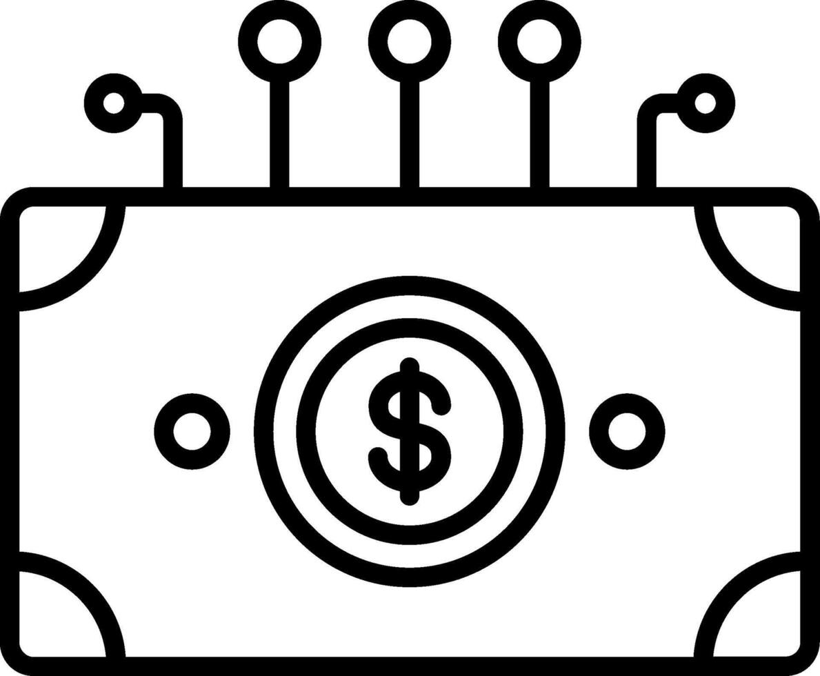Money Line Icon vector