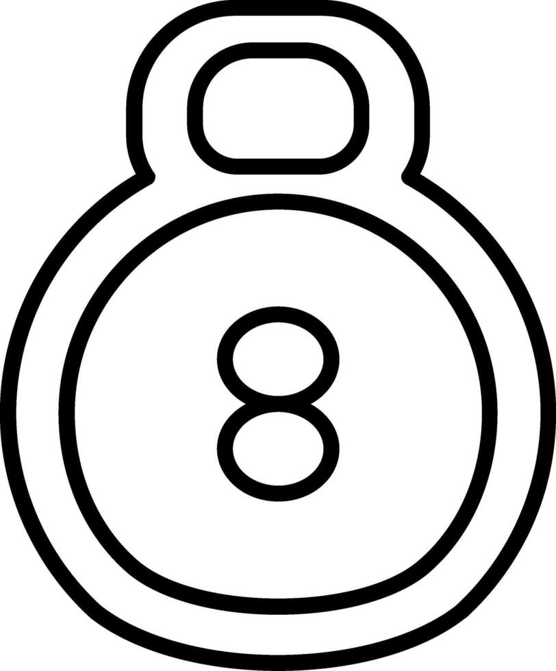 Weight Line Icon vector