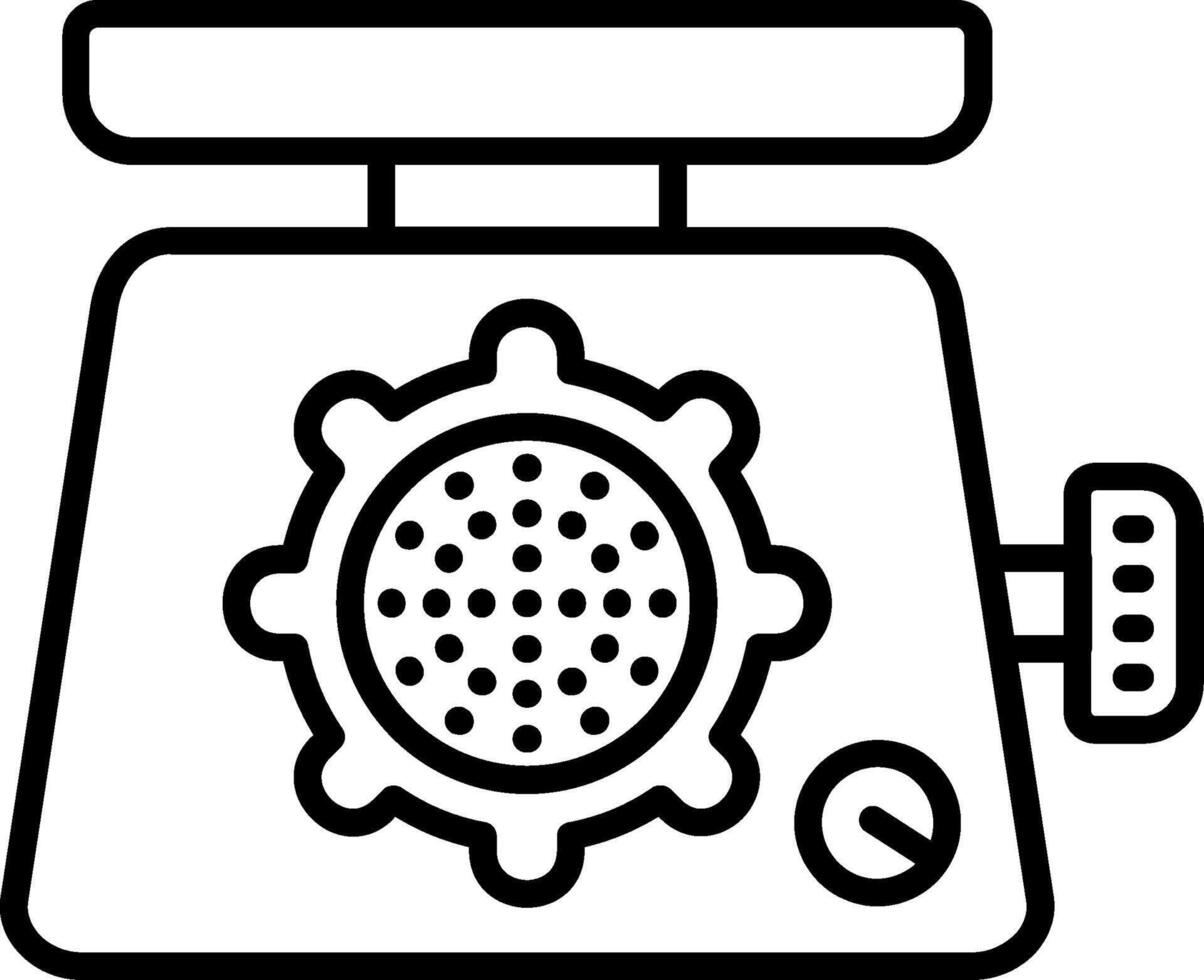 Grinder Line Icon vector