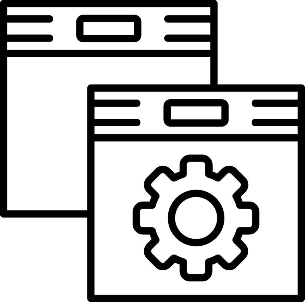 Platform Line Icon vector