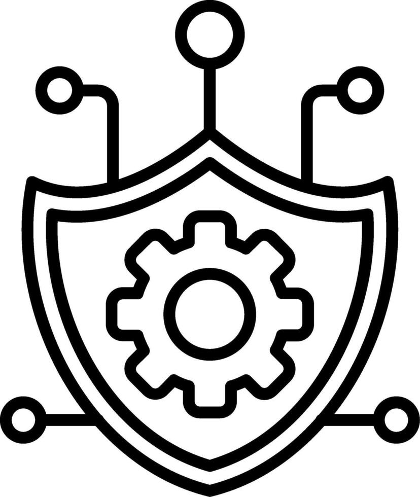 Secure Line Icon vector