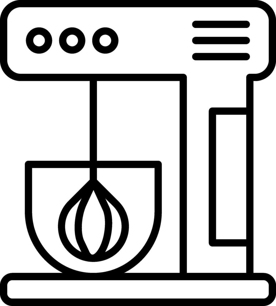 Mixer Line Icon vector