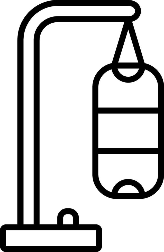 Punch Ball Line Icon vector